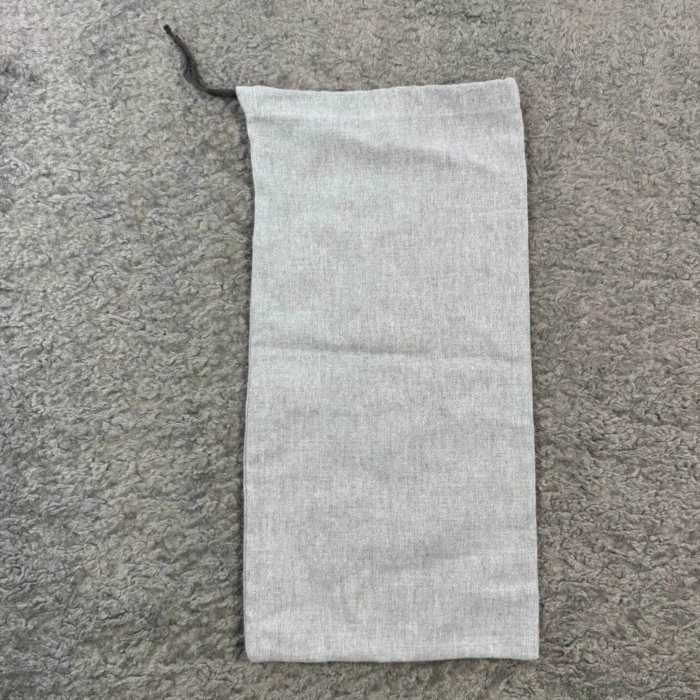 Brunello Cucinelli‎ Grey Linen Drawstring Dust Bag Logo Storage Pouch 8x15